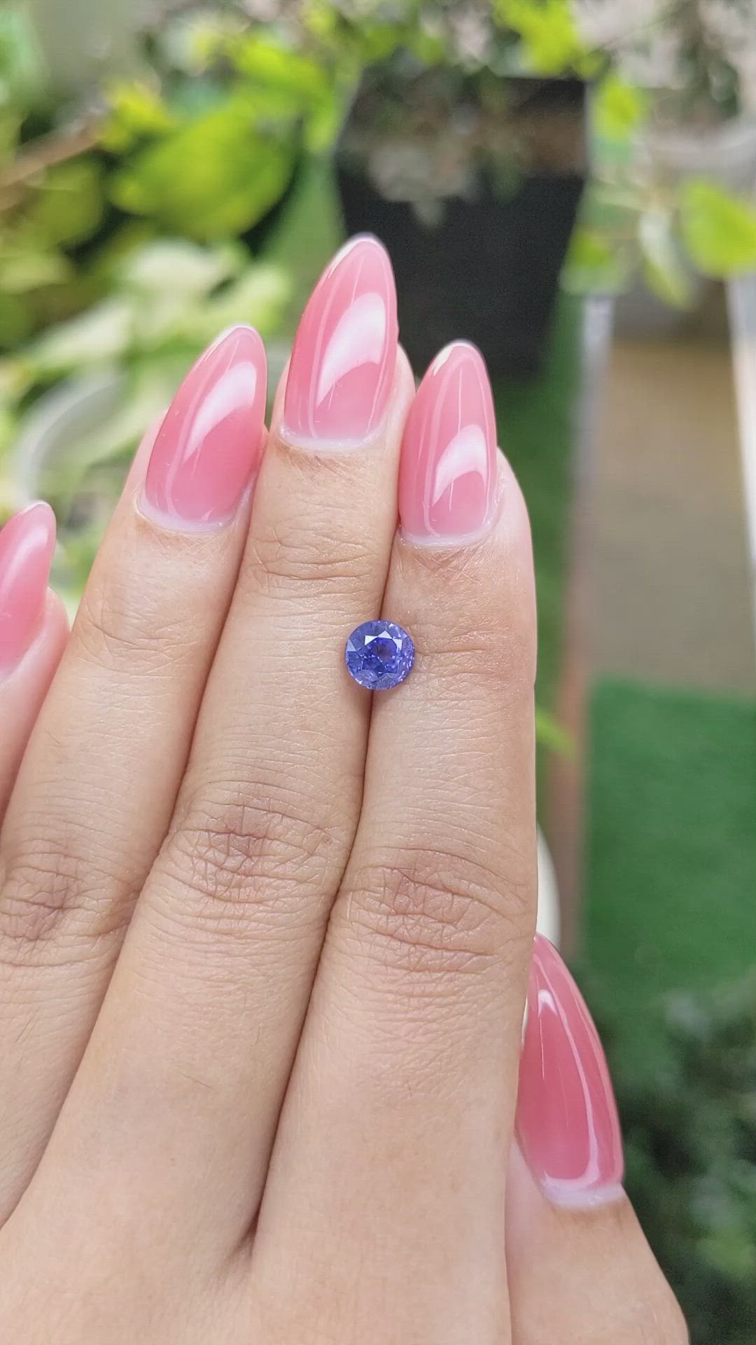 1.28 Ct. Blue Sapphire from Ceylon (Sri Lanka) Size Video