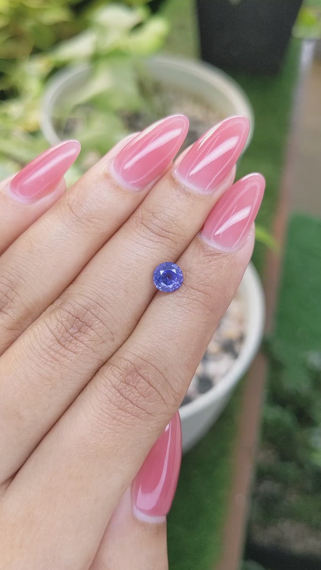 1.28 Ct. Blue Sapphire from Ceylon (Sri Lanka) Size Video