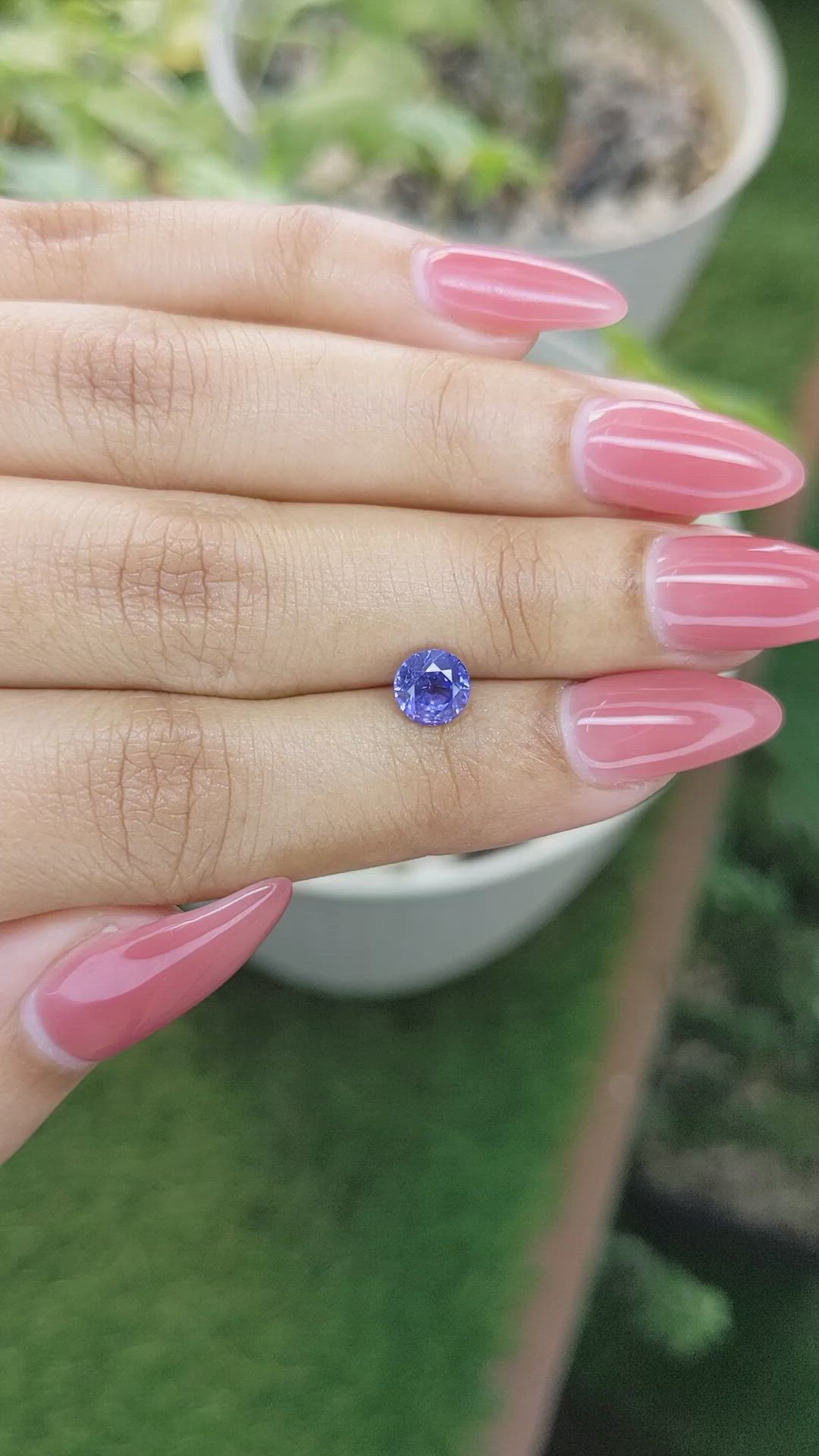 1.28 Ct. Blue Sapphire from Ceylon (Sri Lanka) Size Video