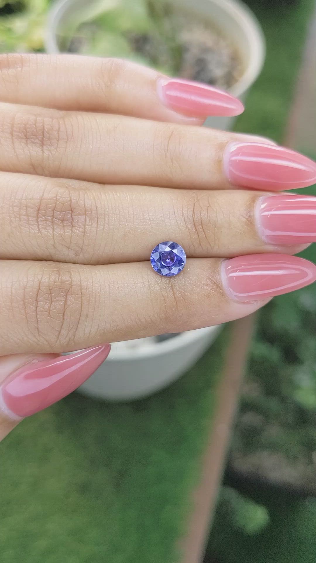 1.23 Ct. Blue Sapphire from Ceylon (Sri Lanka) Size Video