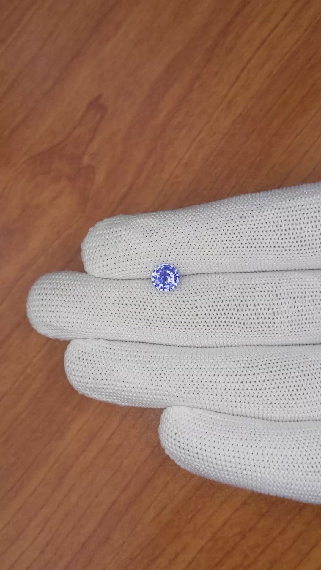 1.23 Ct. Blue Sapphire from Ceylon (Sri Lanka) Size Video
