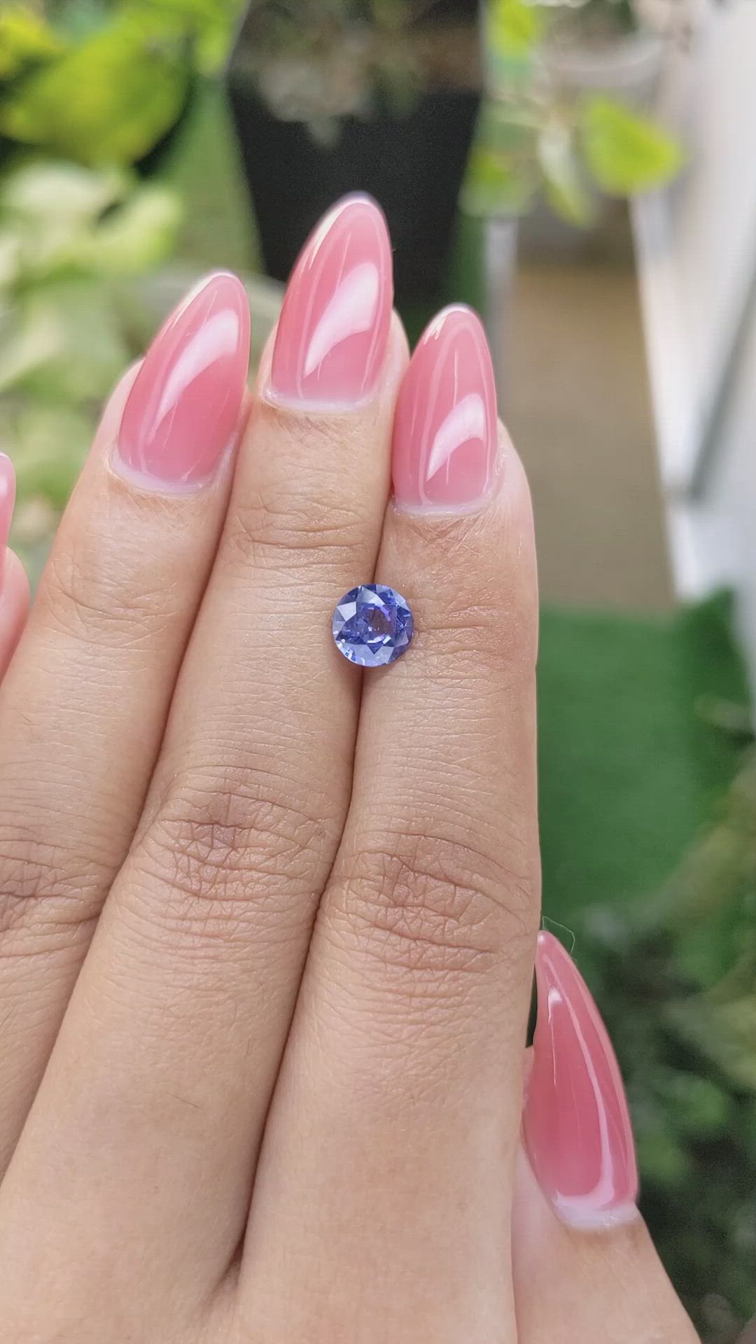 1.23 Ct. Blue Sapphire from Ceylon (Sri Lanka) Size Video