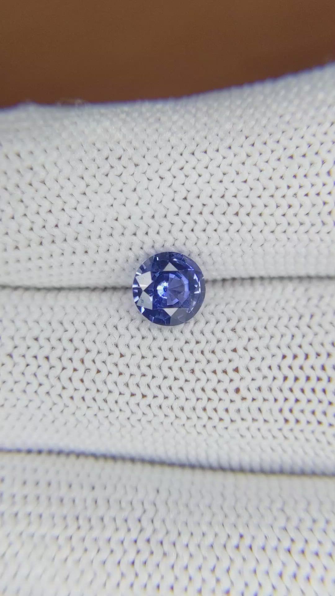 1.23 Ct. Blue Sapphire from Ceylon (Sri Lanka) Size Video
