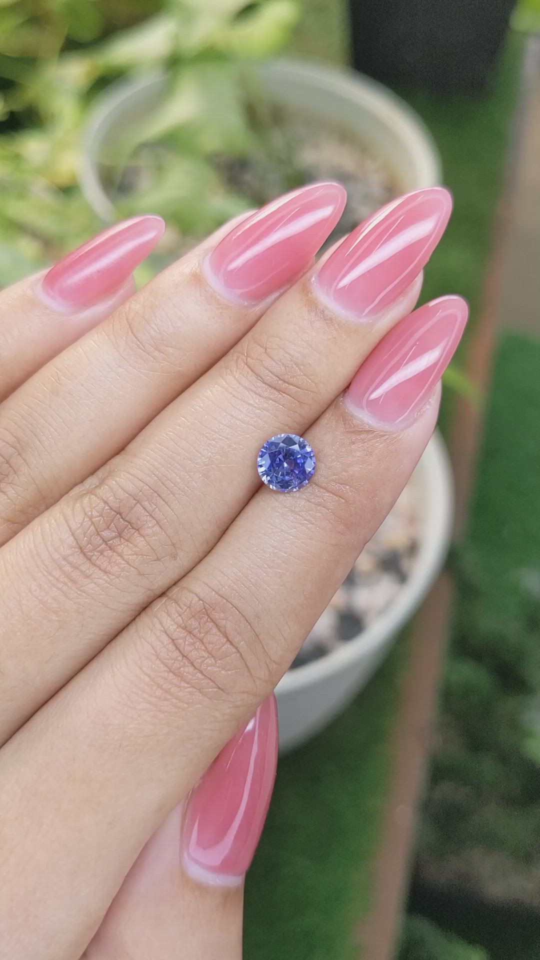 1.27 Ct. Blue Sapphire from Ceylon (Sri Lanka) Size Video