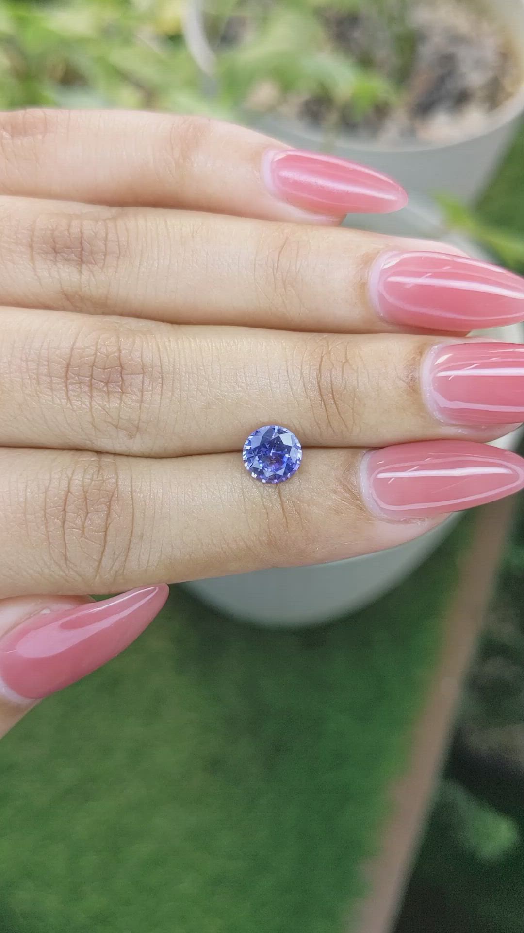1.27 Ct. Blue Sapphire from Ceylon (Sri Lanka) Size Video