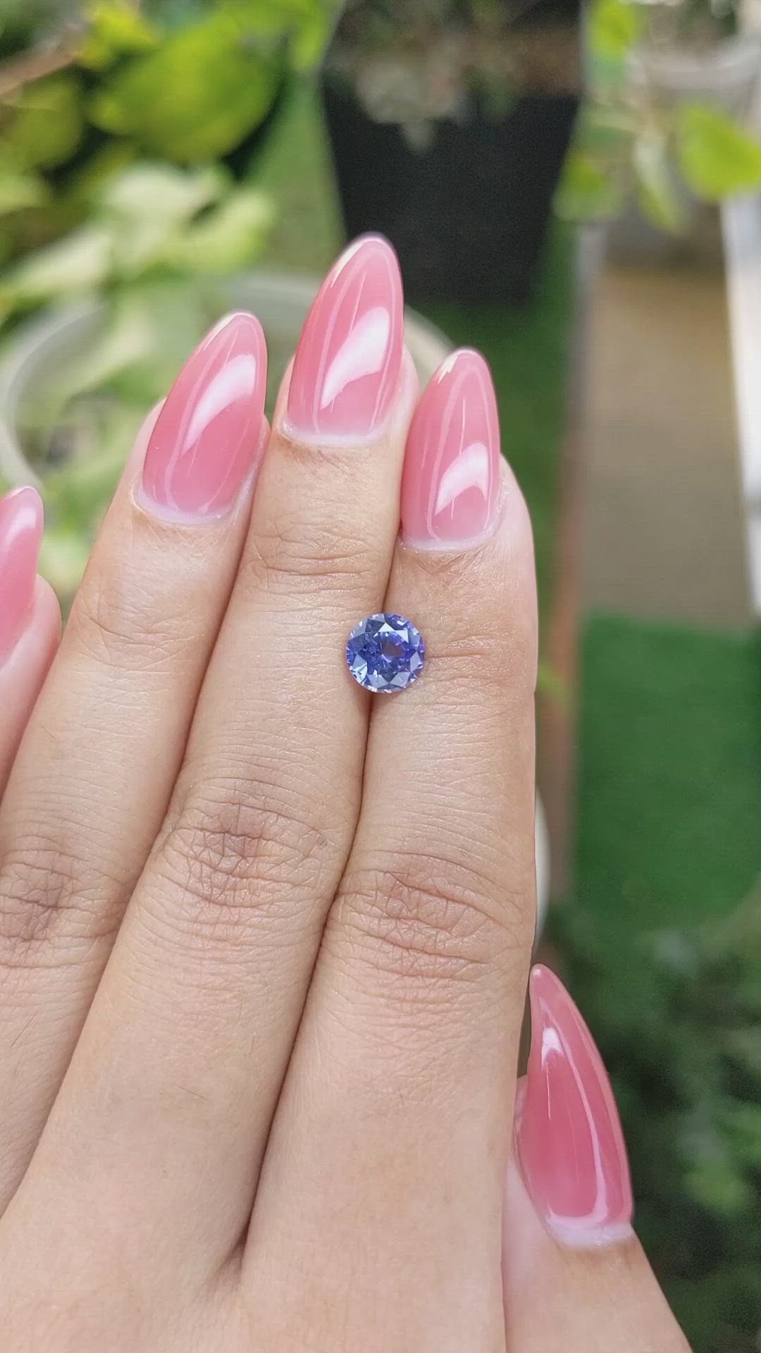1.27 Ct. Blue Sapphire from Ceylon (Sri Lanka) Size Video