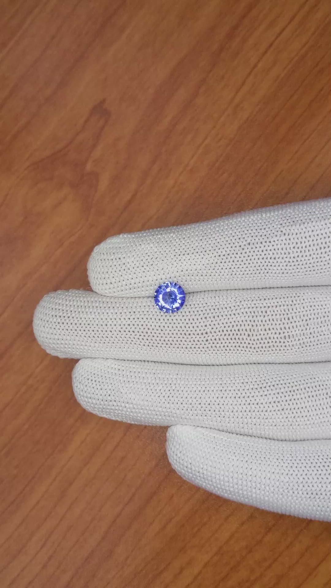 1.60 Ct. Blue Sapphire from Ceylon (Sri Lanka) Size Video