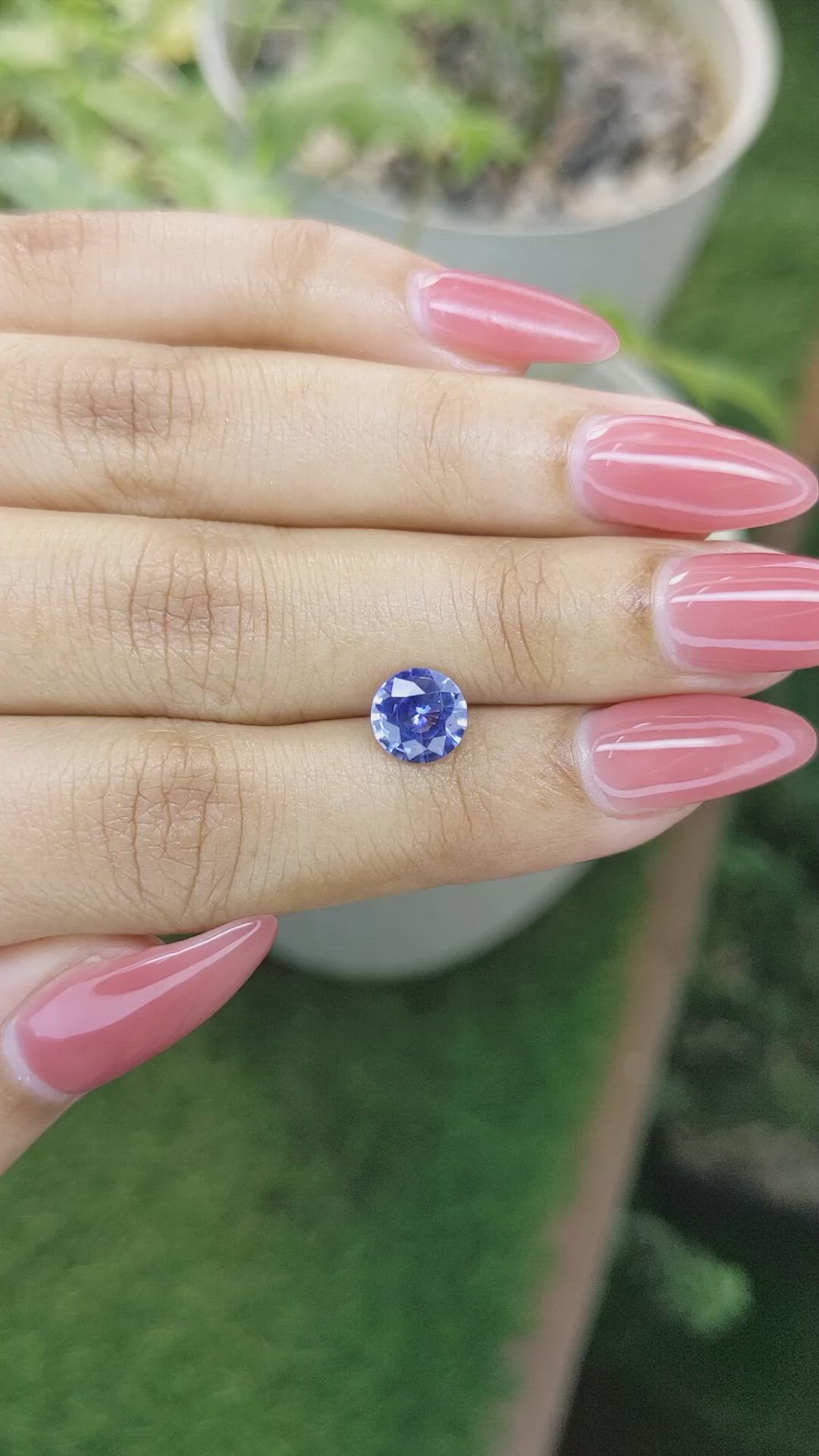 1.60 Ct. Blue Sapphire from Ceylon (Sri Lanka) Size Video