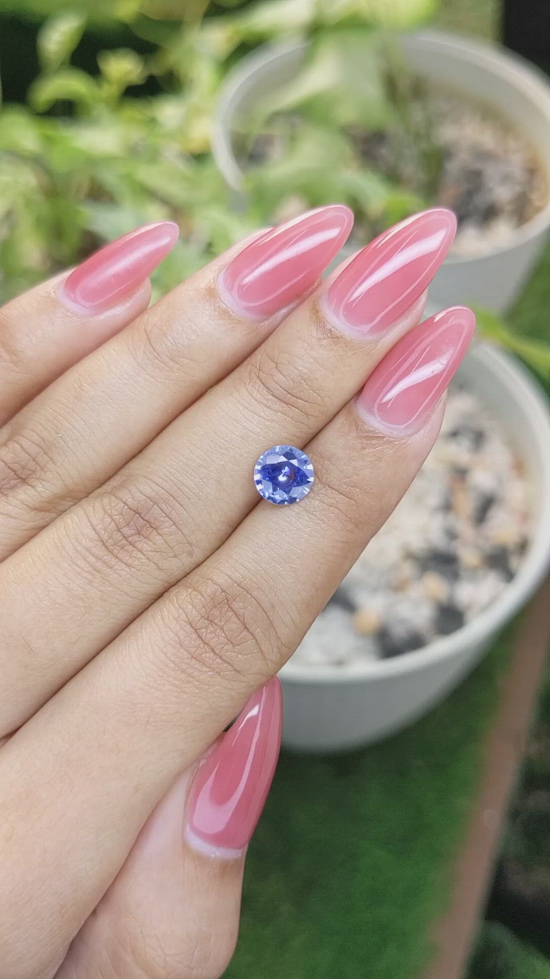 1.60 Ct. Blue Sapphire from Ceylon (Sri Lanka) Size Video