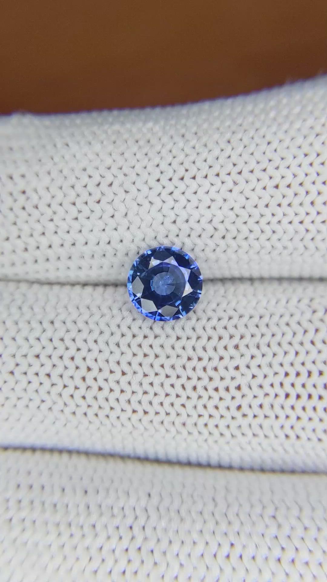 1.24 Ct. Blue Sapphire from Ceylon (Sri Lanka) Size Video