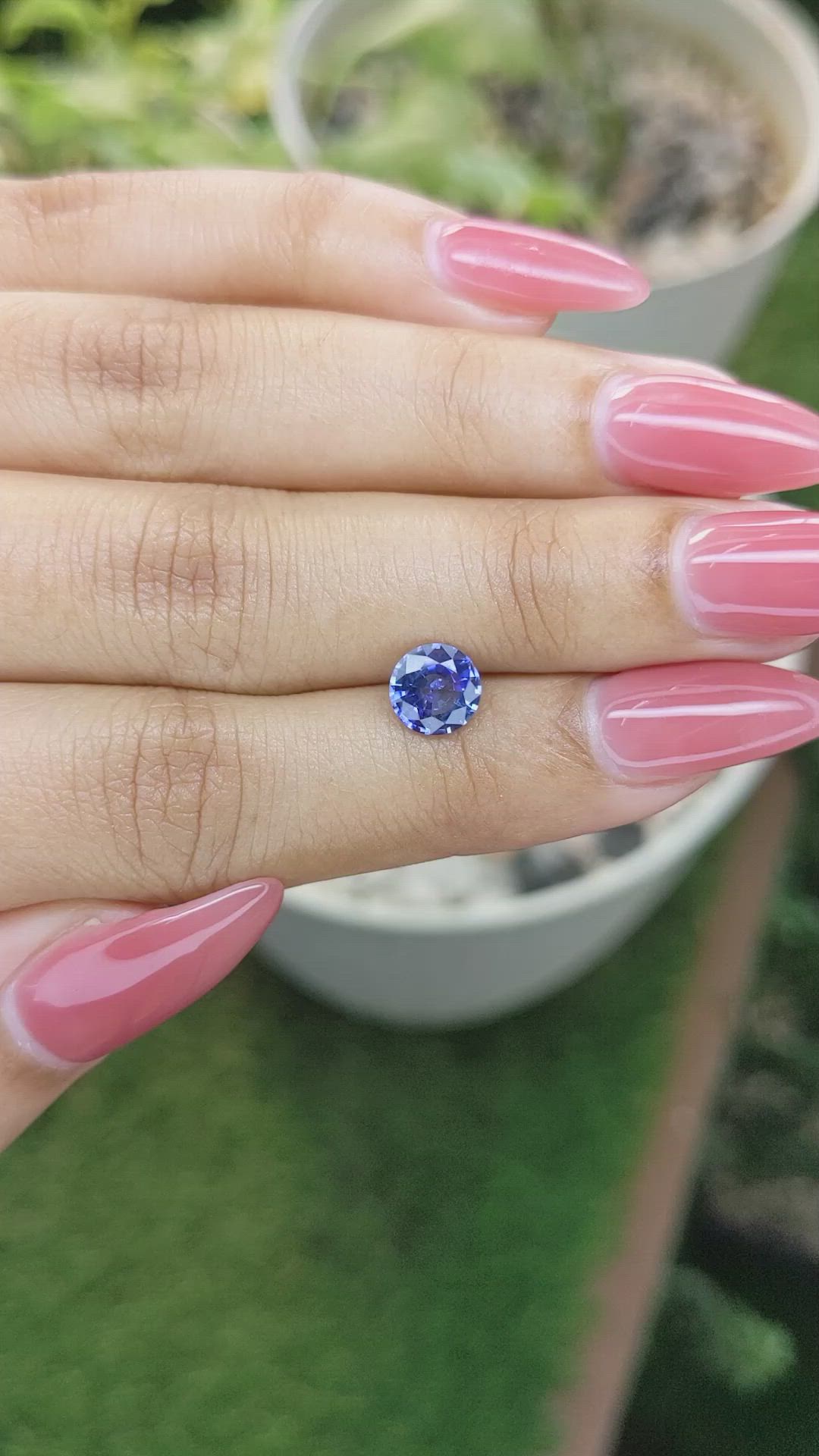 1.24 Ct. Blue Sapphire from Ceylon (Sri Lanka) Size Video