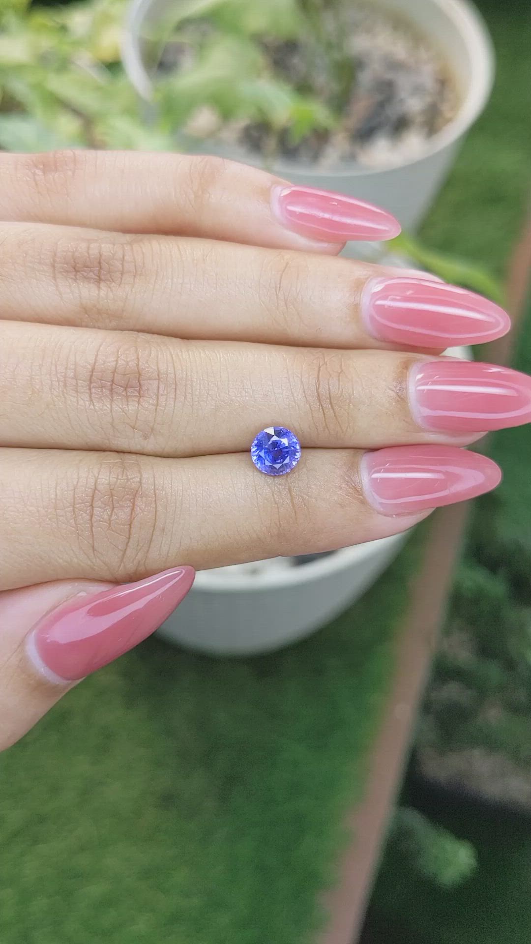 1.43 Ct. Blue Sapphire from Ceylon (Sri Lanka) Size Video