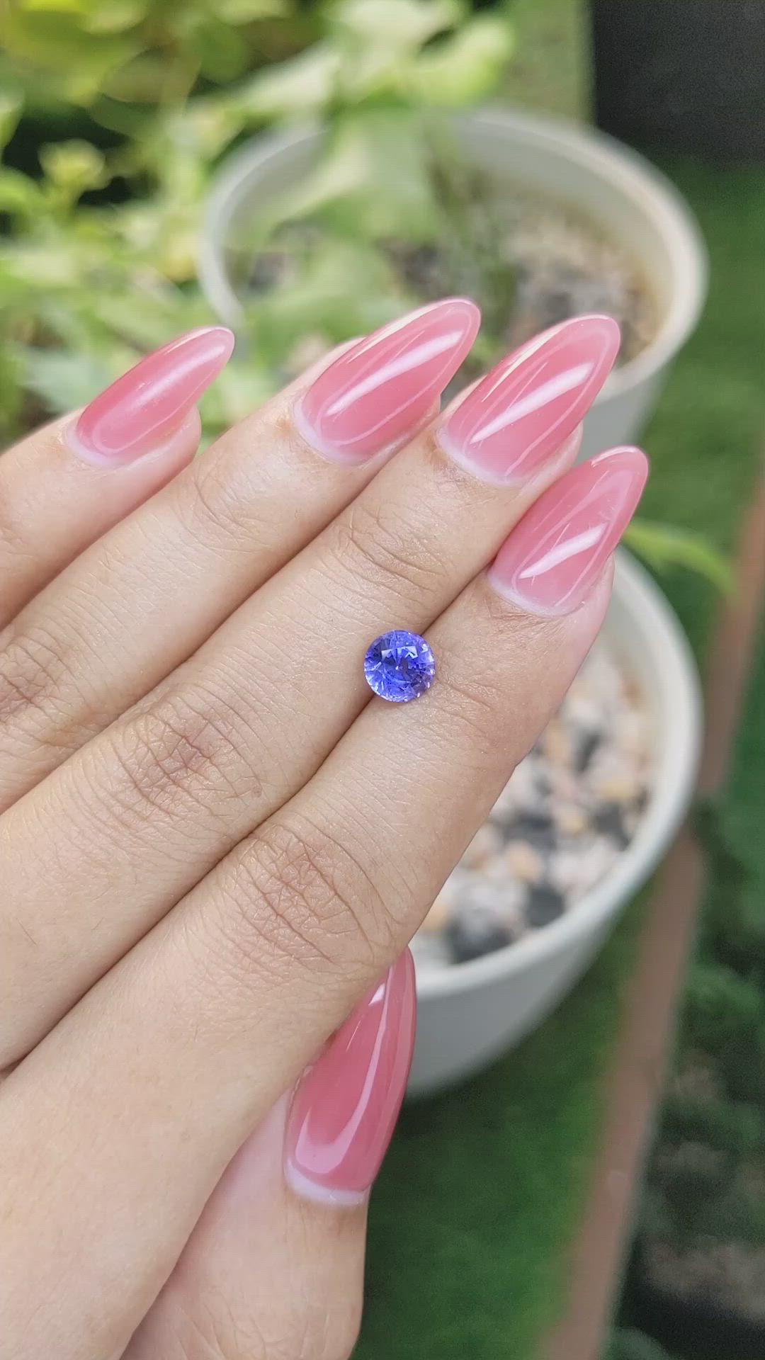 1.43 Ct. Blue Sapphire from Ceylon (Sri Lanka) Size Video