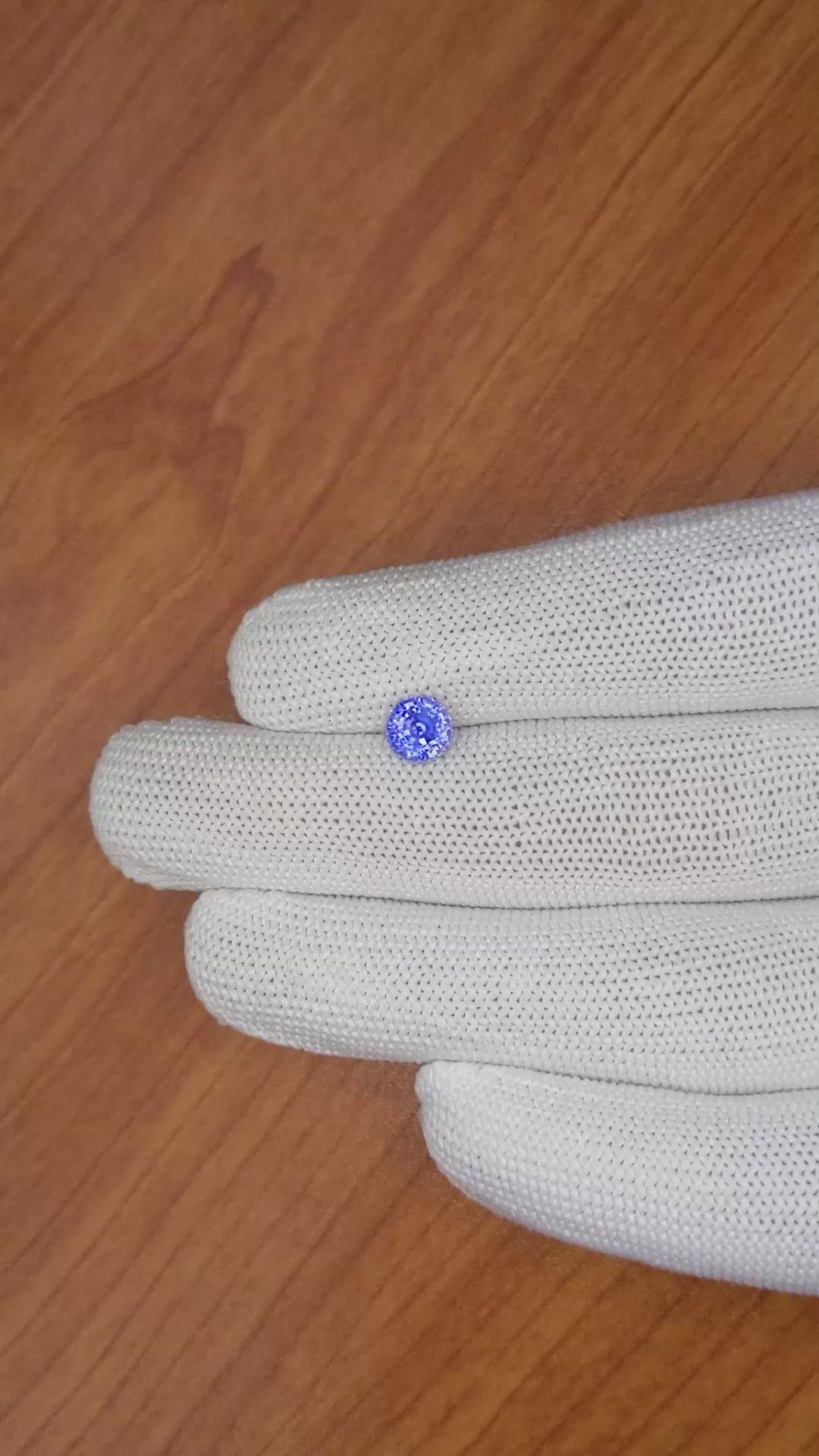 1.43 Ct. Blue Sapphire from Ceylon (Sri Lanka) Size Video