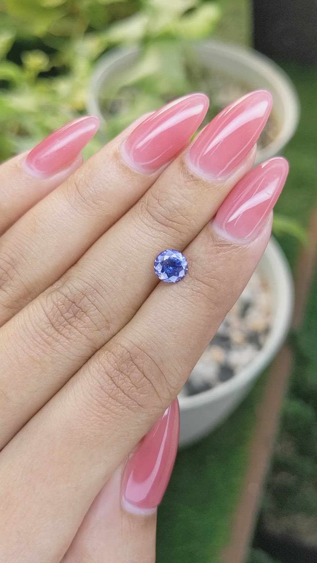 1.24 Ct. Blue Sapphire from Ceylon (Sri Lanka) Size Video