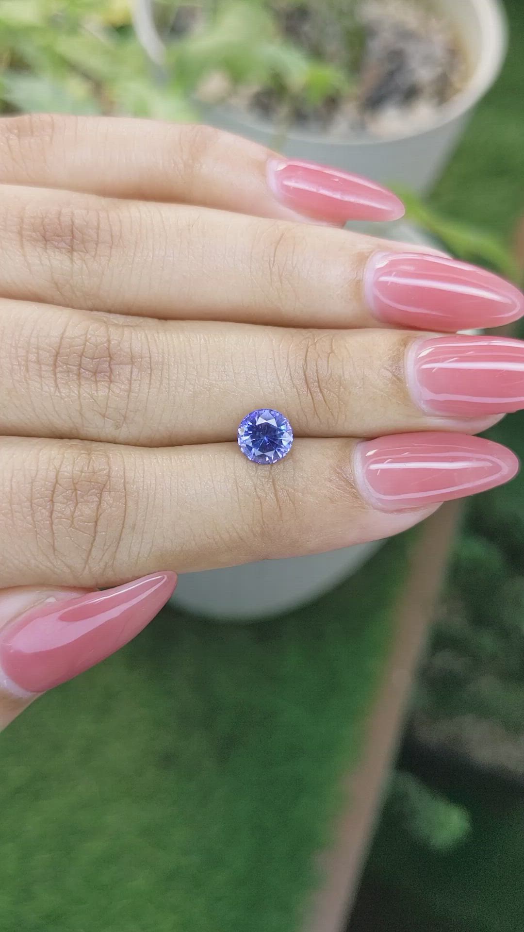 1.24 Ct. Blue Sapphire from Ceylon (Sri Lanka) Size Video