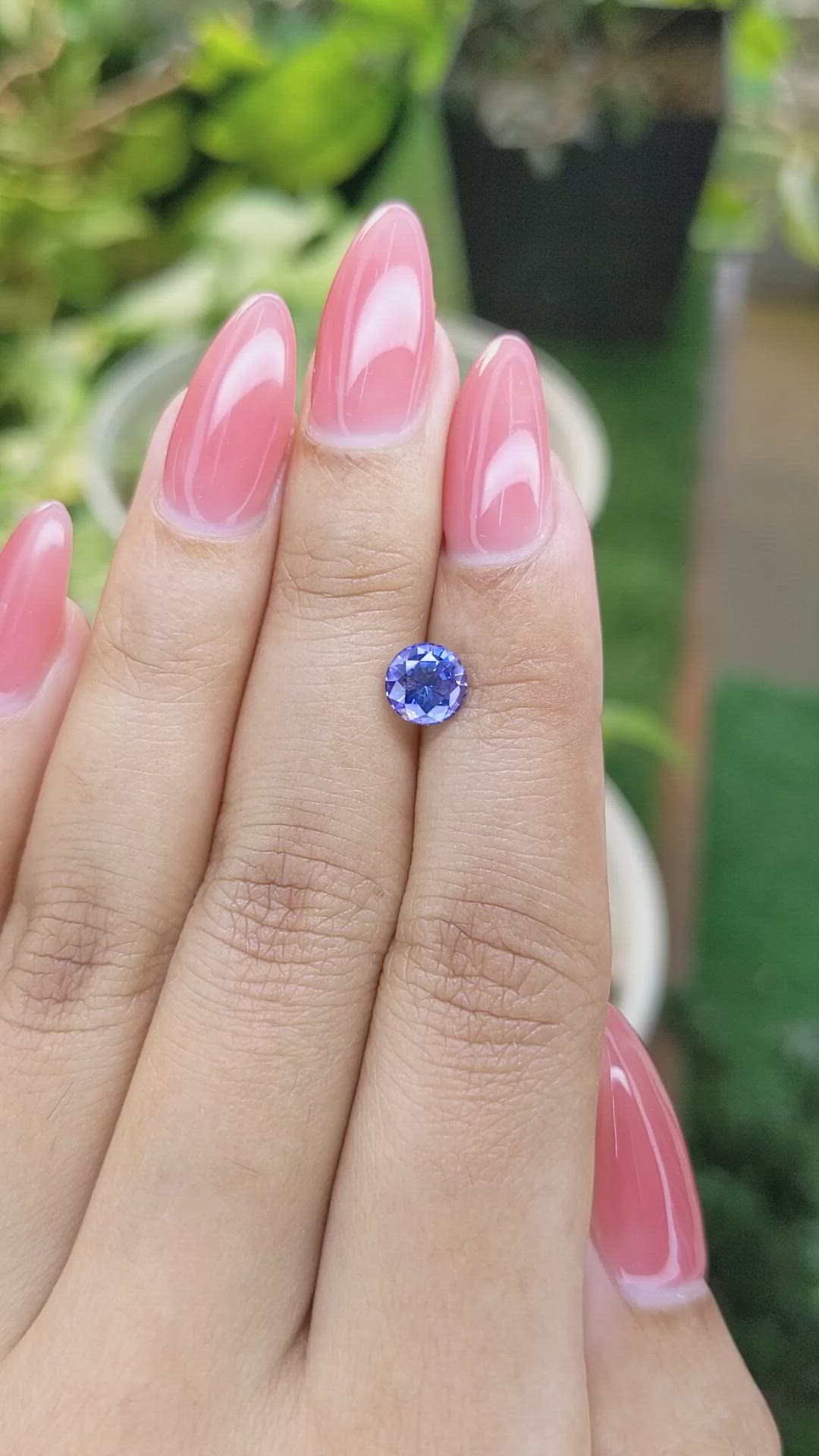 1.24 Ct. Blue Sapphire from Ceylon (Sri Lanka) Size Video