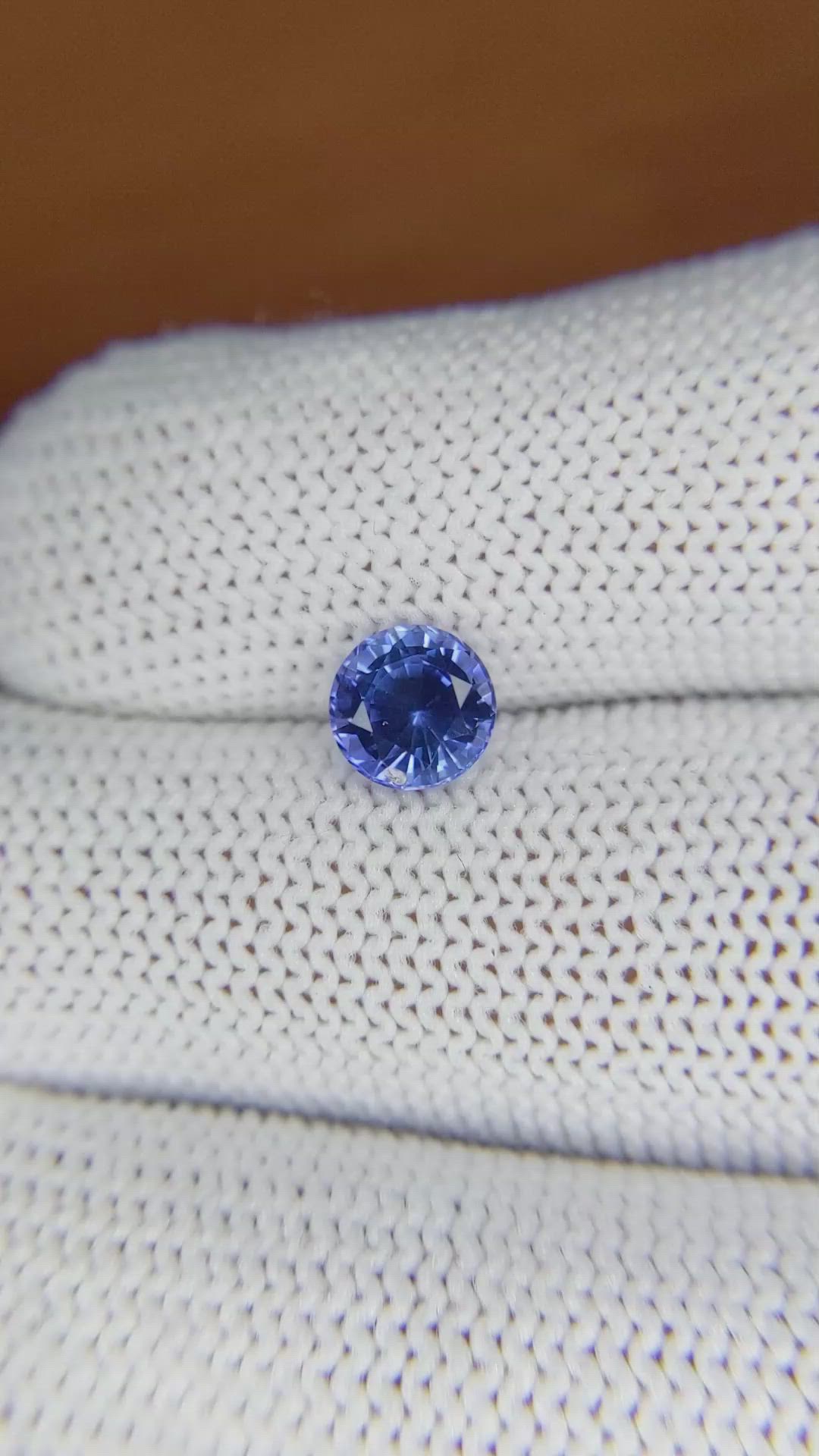 1.24 Ct. Blue Sapphire from Ceylon (Sri Lanka) Size Video