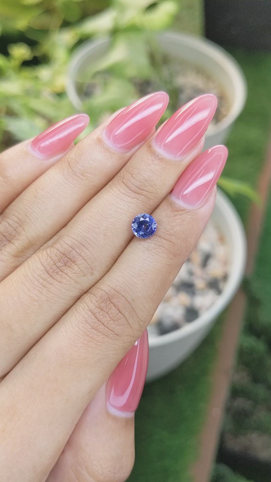 1.25 Ct. Blue Sapphire from Ceylon (Sri Lanka) Size Video
