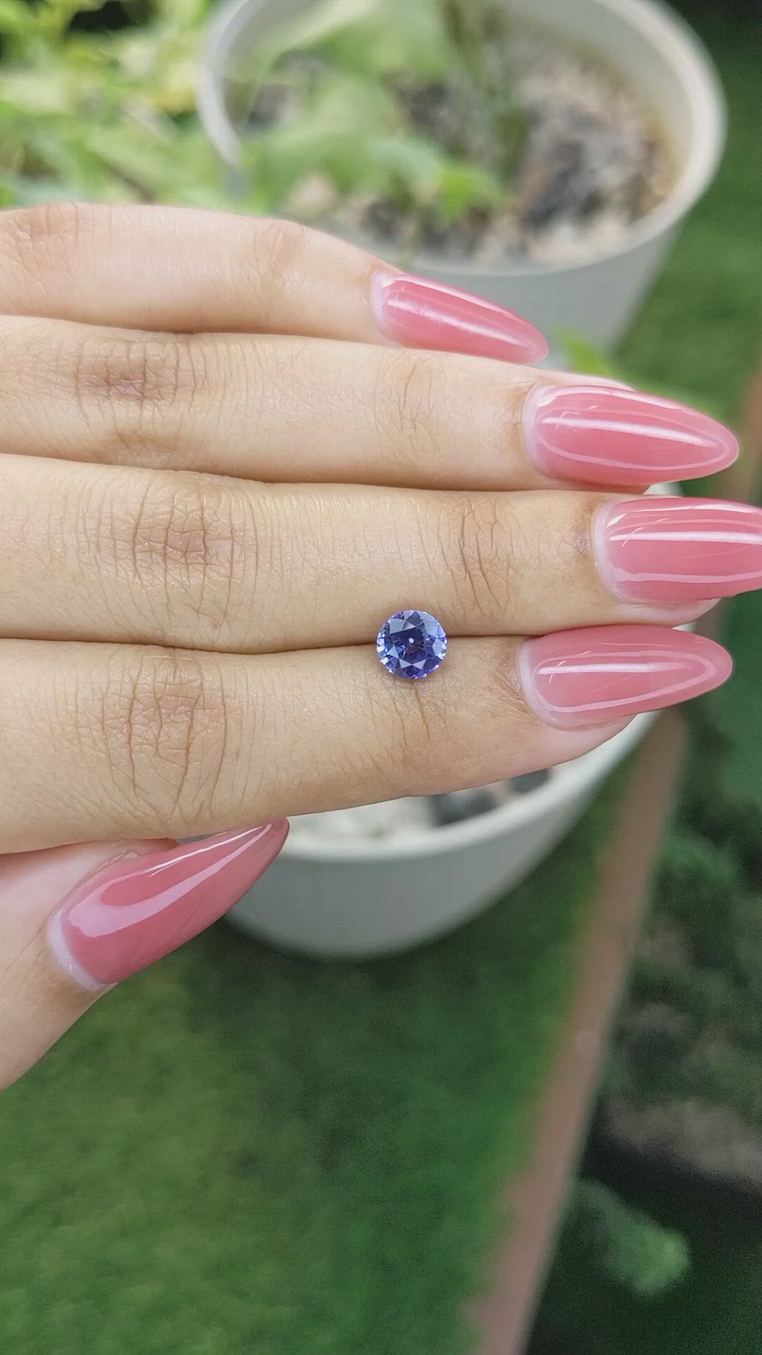 1.25 Ct. Blue Sapphire from Ceylon (Sri Lanka) Size Video
