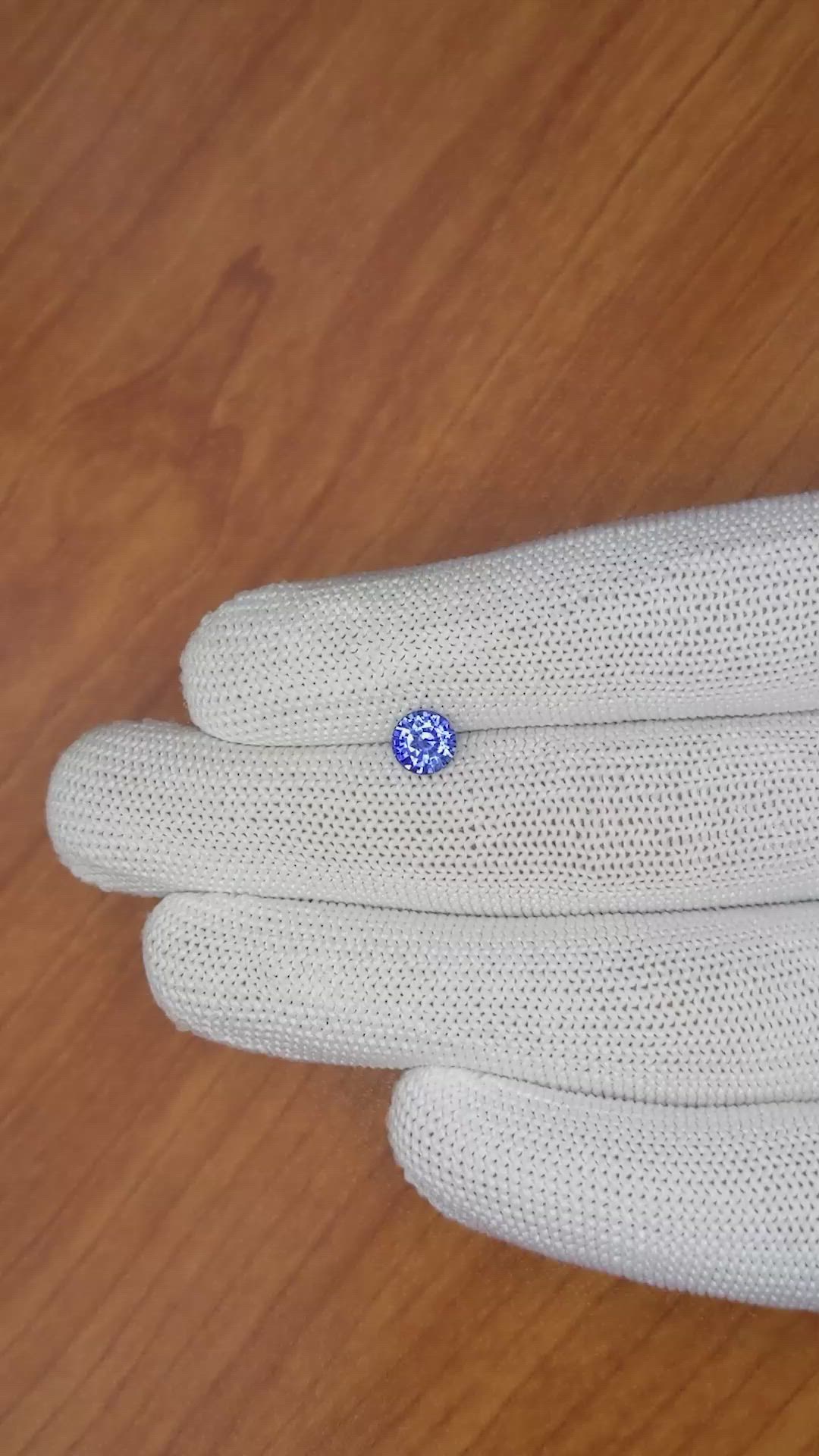 1.25 Ct. Blue Sapphire from Ceylon (Sri Lanka) Size Video