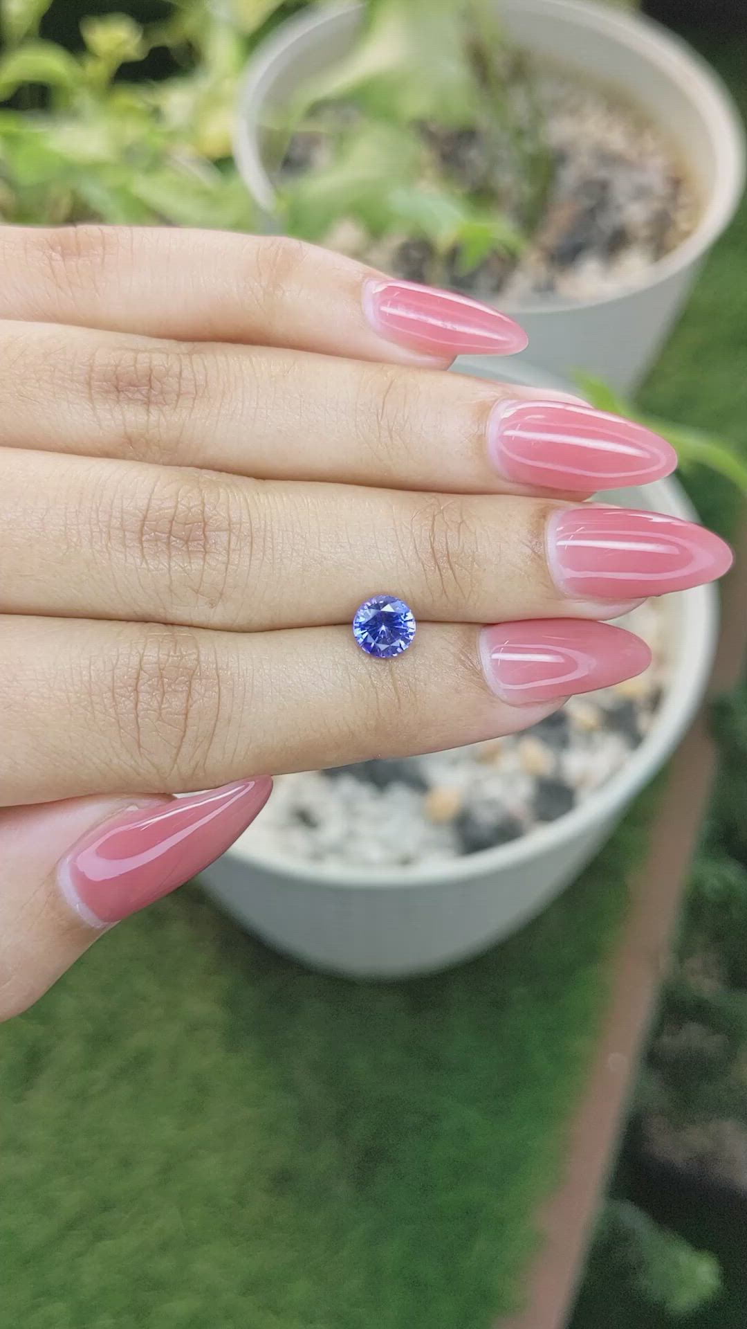 1.26 Ct. Blue Sapphire from Ceylon (Sri Lanka) Size Video