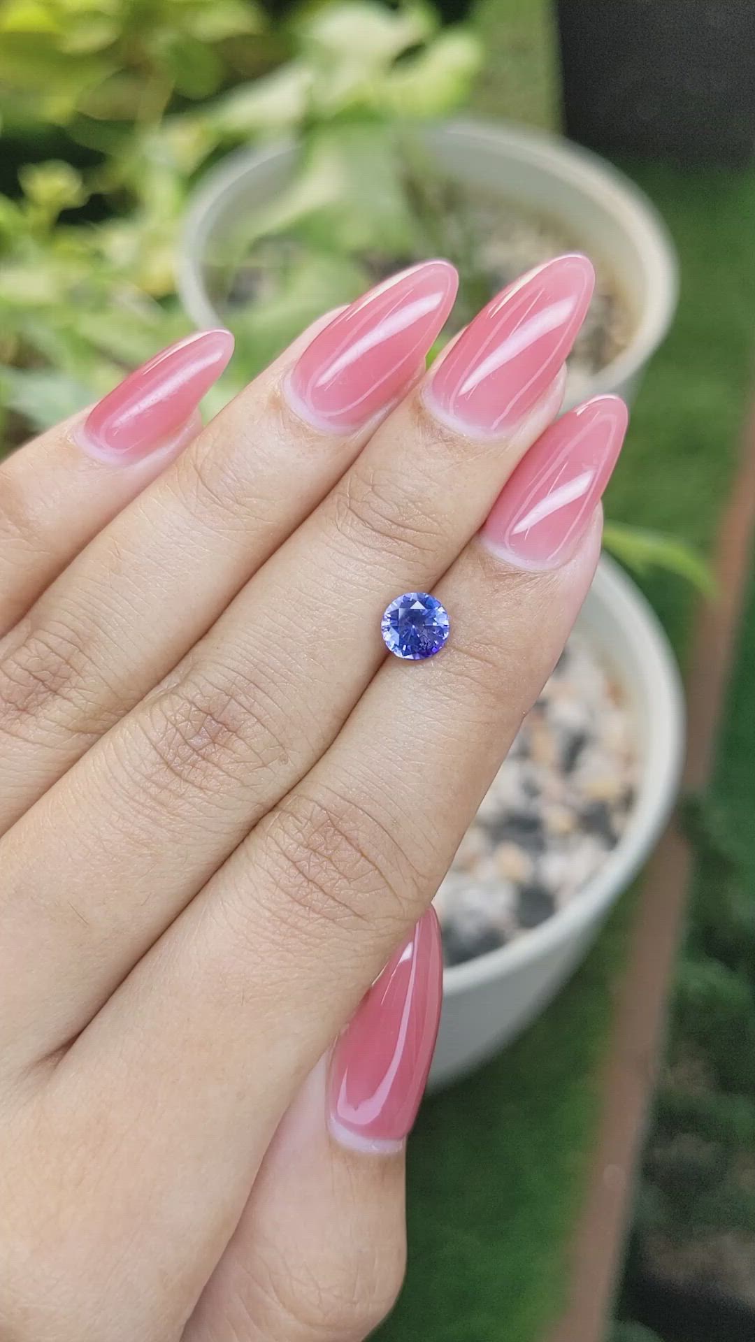 1.26 Ct. Blue Sapphire from Ceylon (Sri Lanka) Size Video