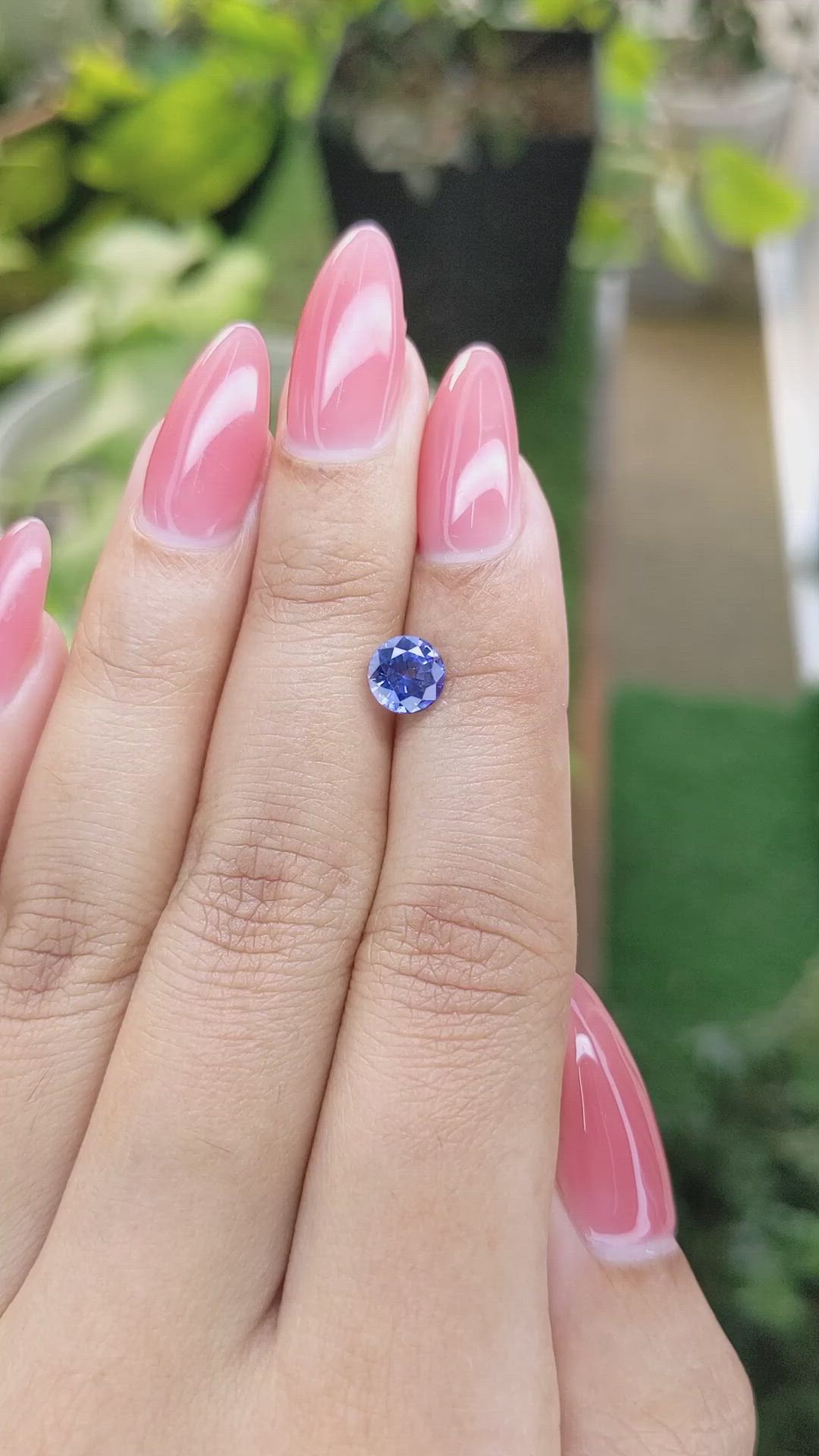 1.26 Ct. Blue Sapphire from Ceylon (Sri Lanka) Size Video