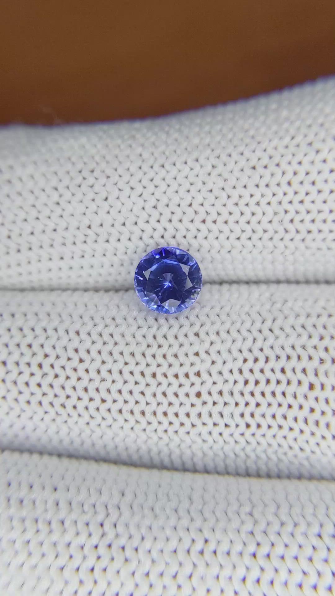 1.26 Ct. Blue Sapphire from Ceylon (Sri Lanka) Size Video