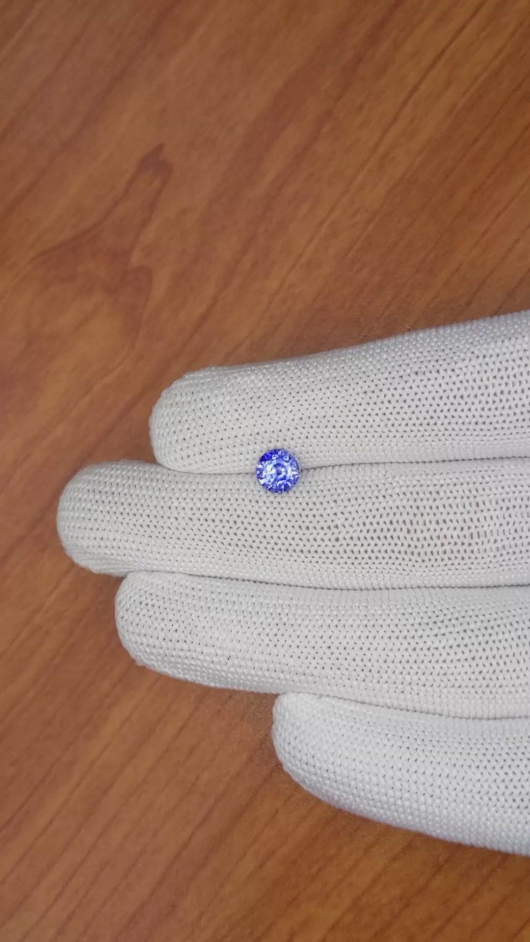 1.26 Ct. Blue Sapphire from Ceylon (Sri Lanka) Size Video