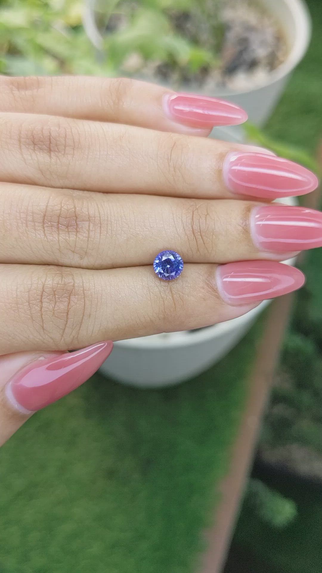 1.21 Ct. Blue Sapphire from Ceylon (Sri Lanka) Size Video