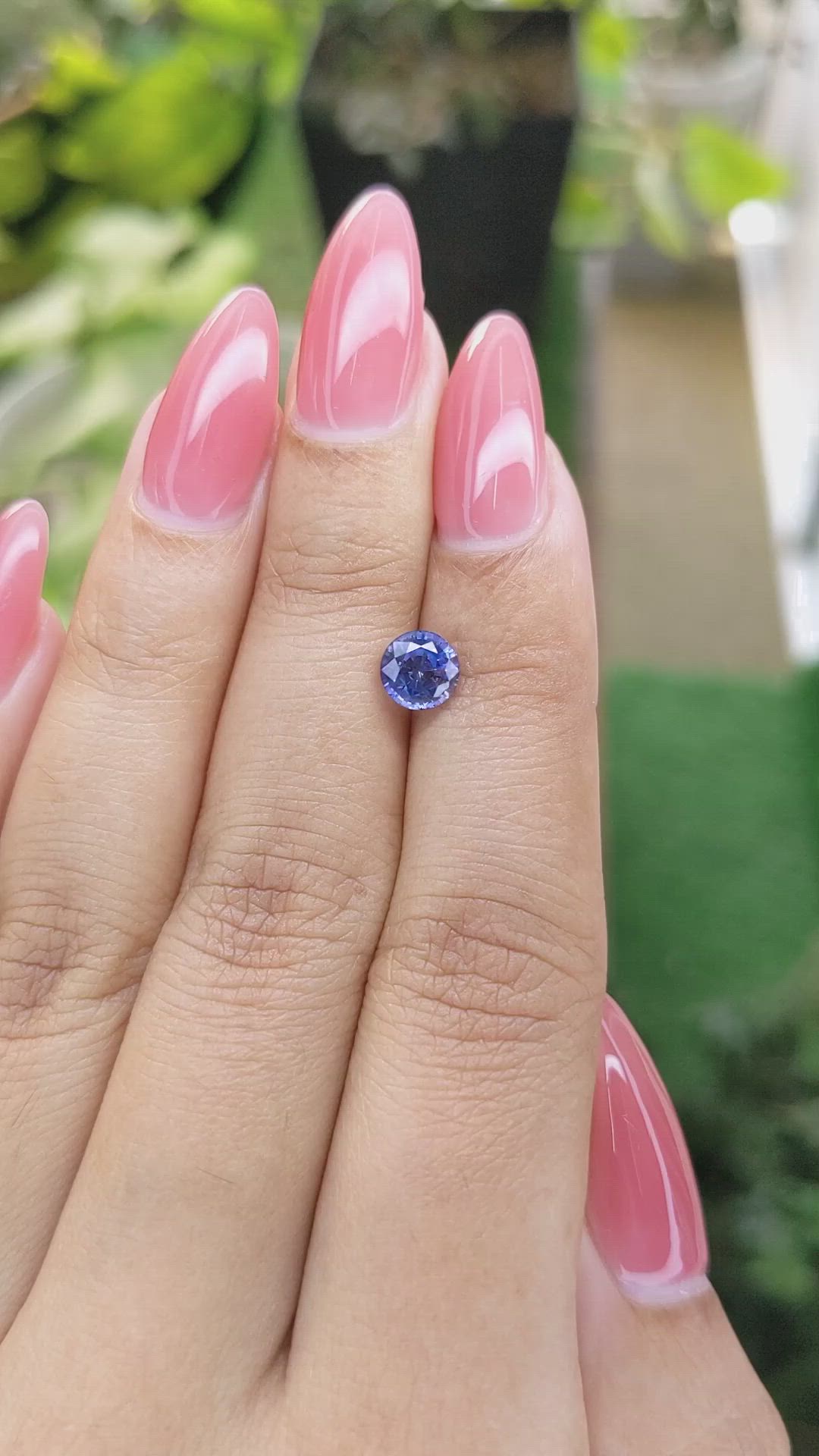 1.21 Ct. Blue Sapphire from Ceylon (Sri Lanka) Size Video