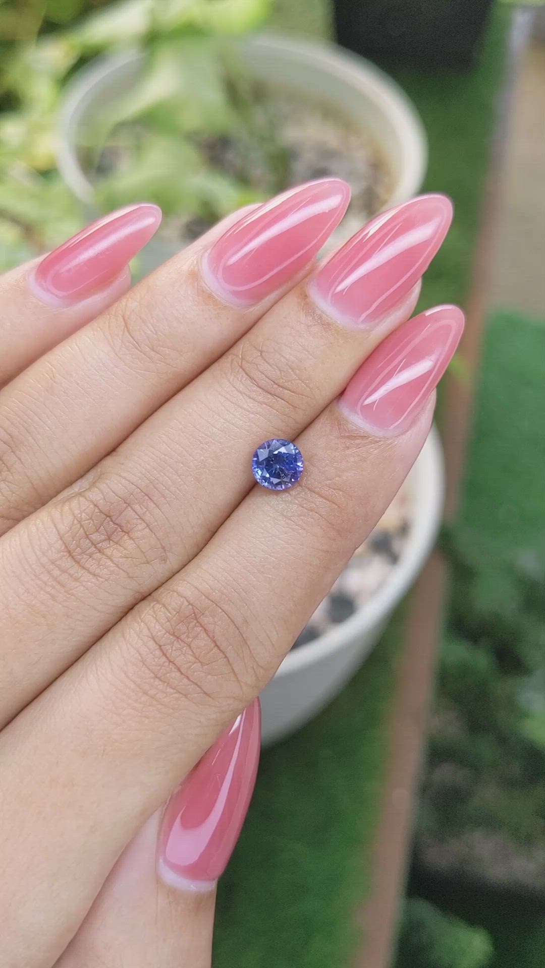 1.21 Ct. Blue Sapphire from Ceylon (Sri Lanka) Size Video