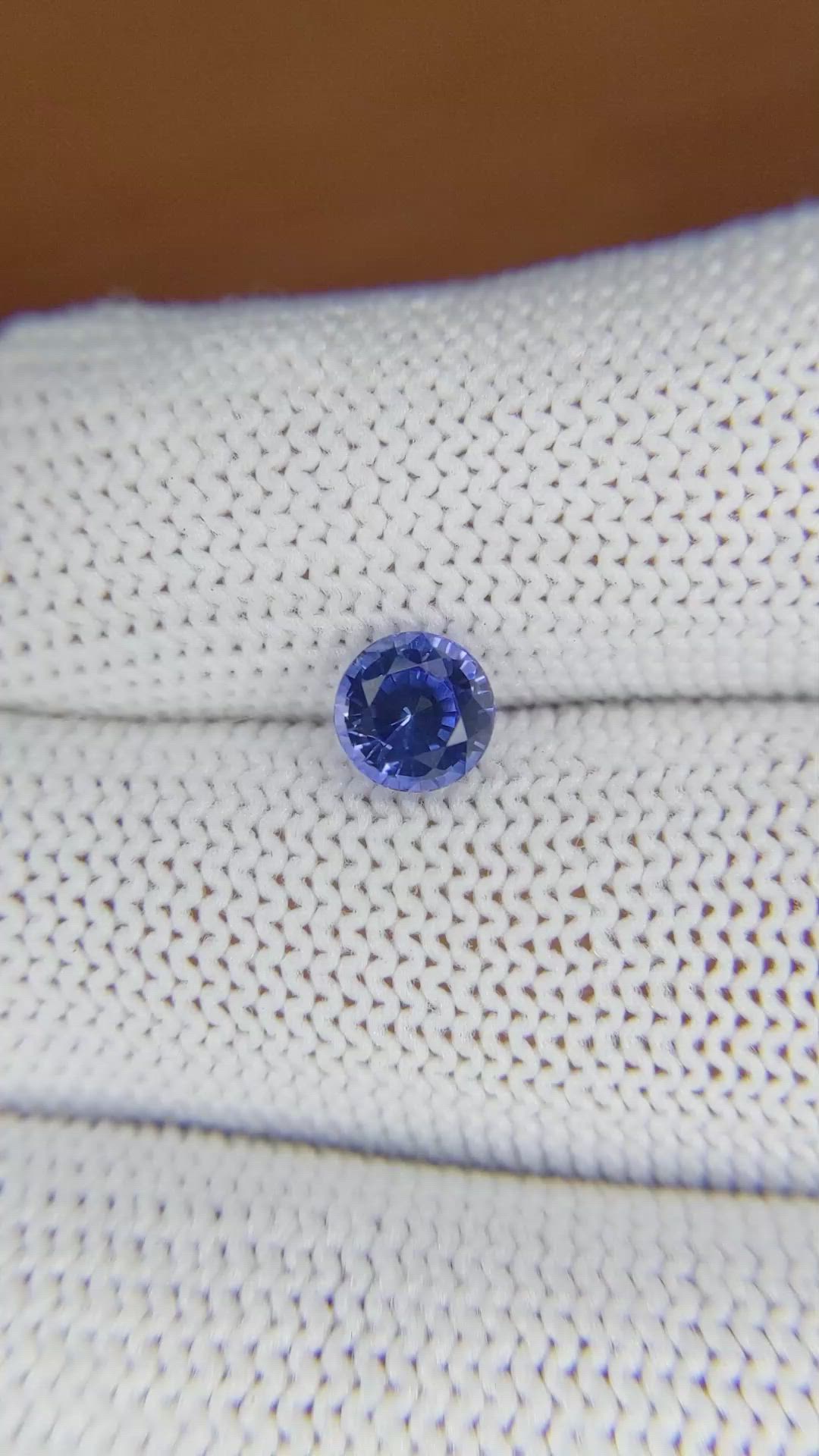 1.21 Ct. Blue Sapphire from Ceylon (Sri Lanka) Size Video