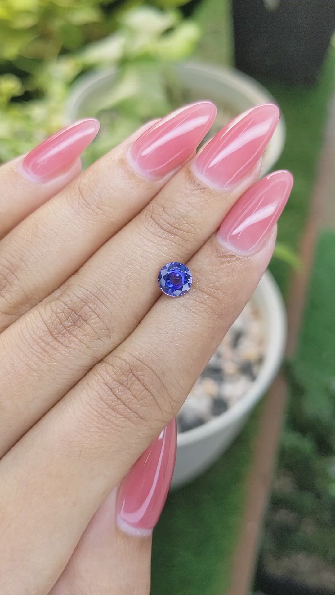 1.26 Ct. Blue Sapphire from Ceylon (Sri Lanka) Size Video