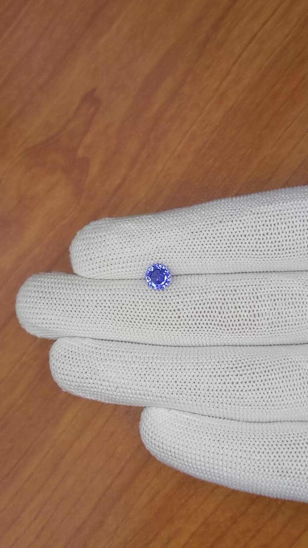 1.26 Ct. Blue Sapphire from Ceylon (Sri Lanka) Size Video