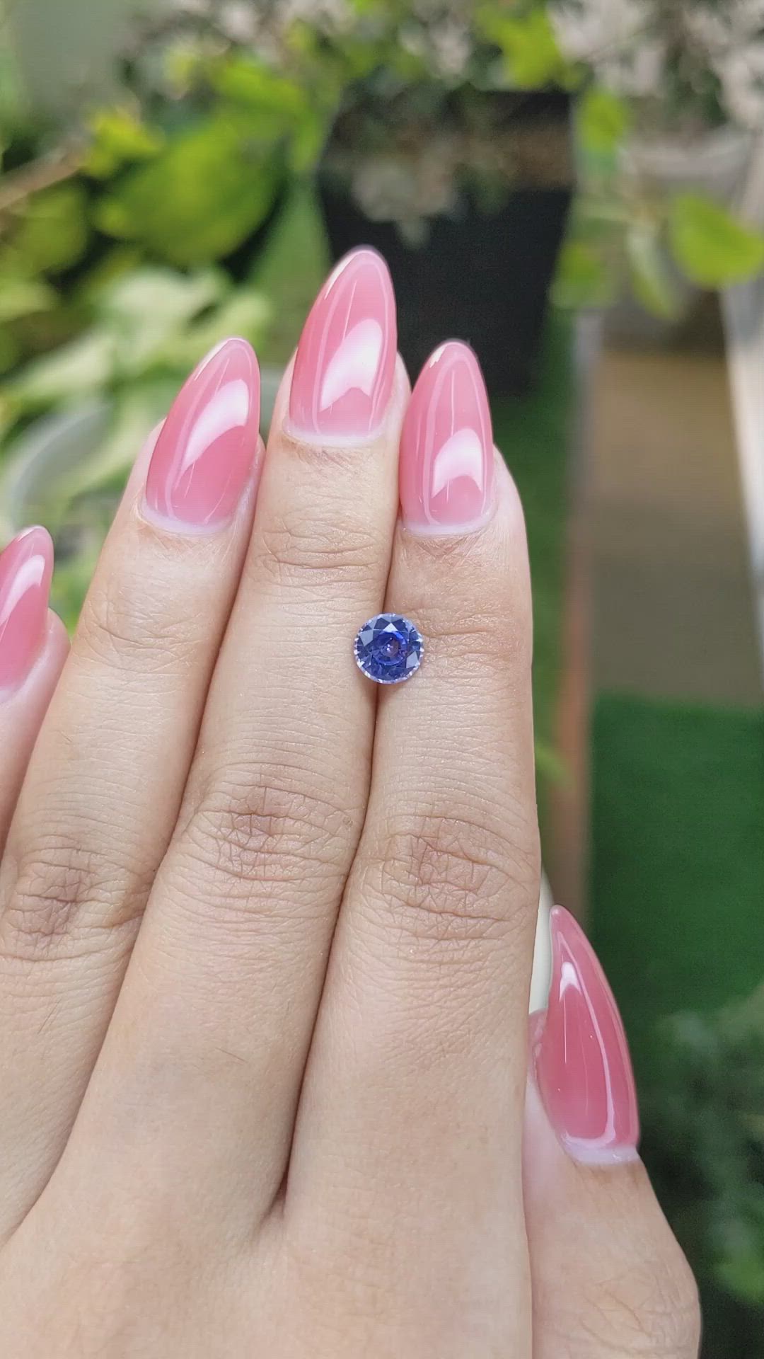 1.08 Ct. Blue Sapphire from Ceylon (Sri Lanka) Size Video