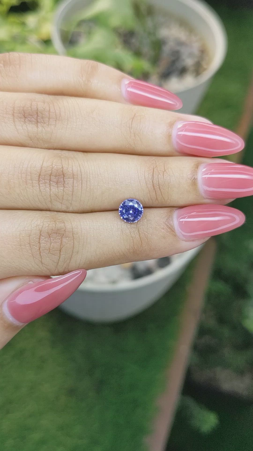 1.08 Ct. Blue Sapphire from Ceylon (Sri Lanka) Size Video