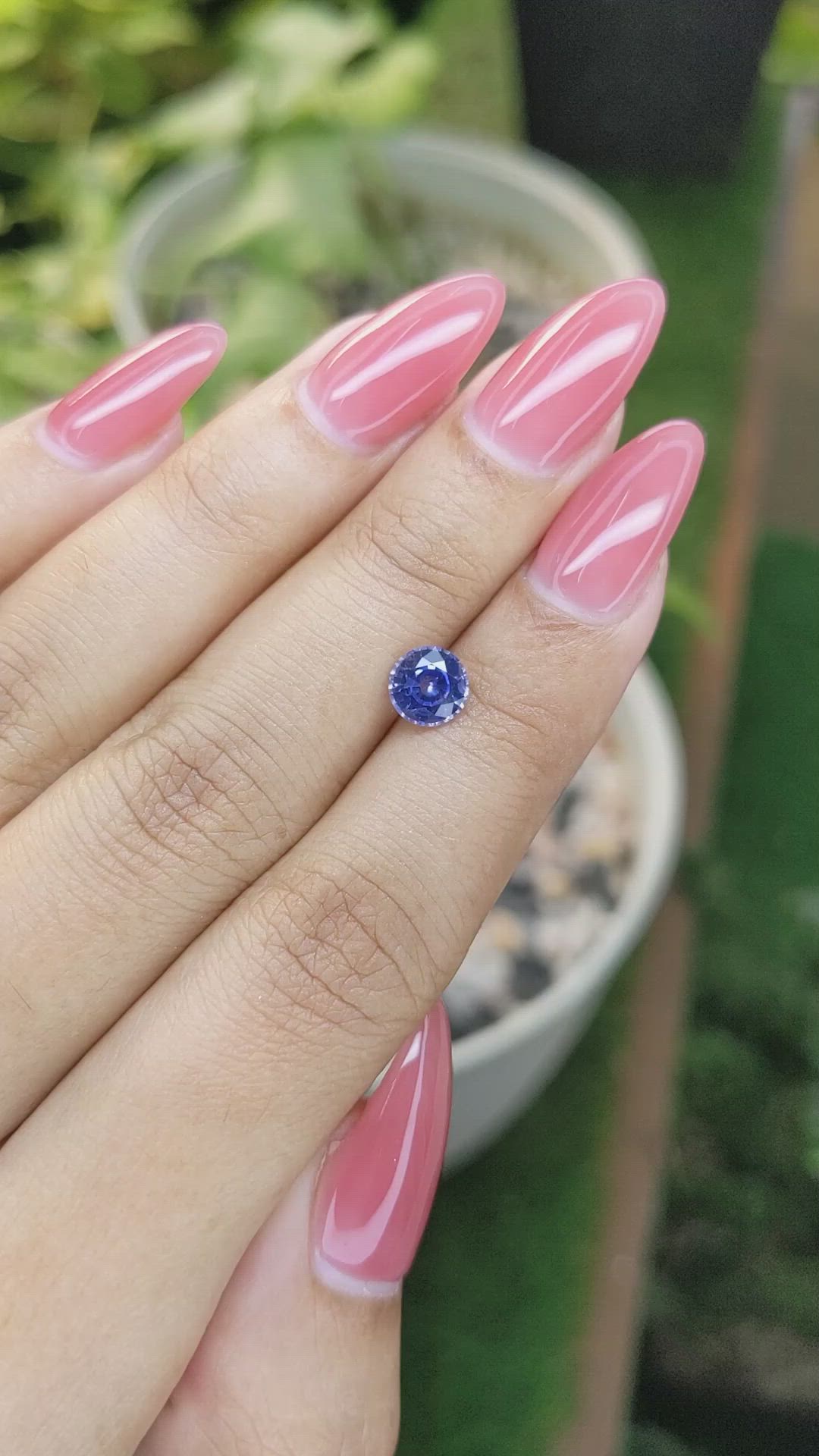 1.08 Ct. Blue Sapphire from Ceylon (Sri Lanka) Size Video