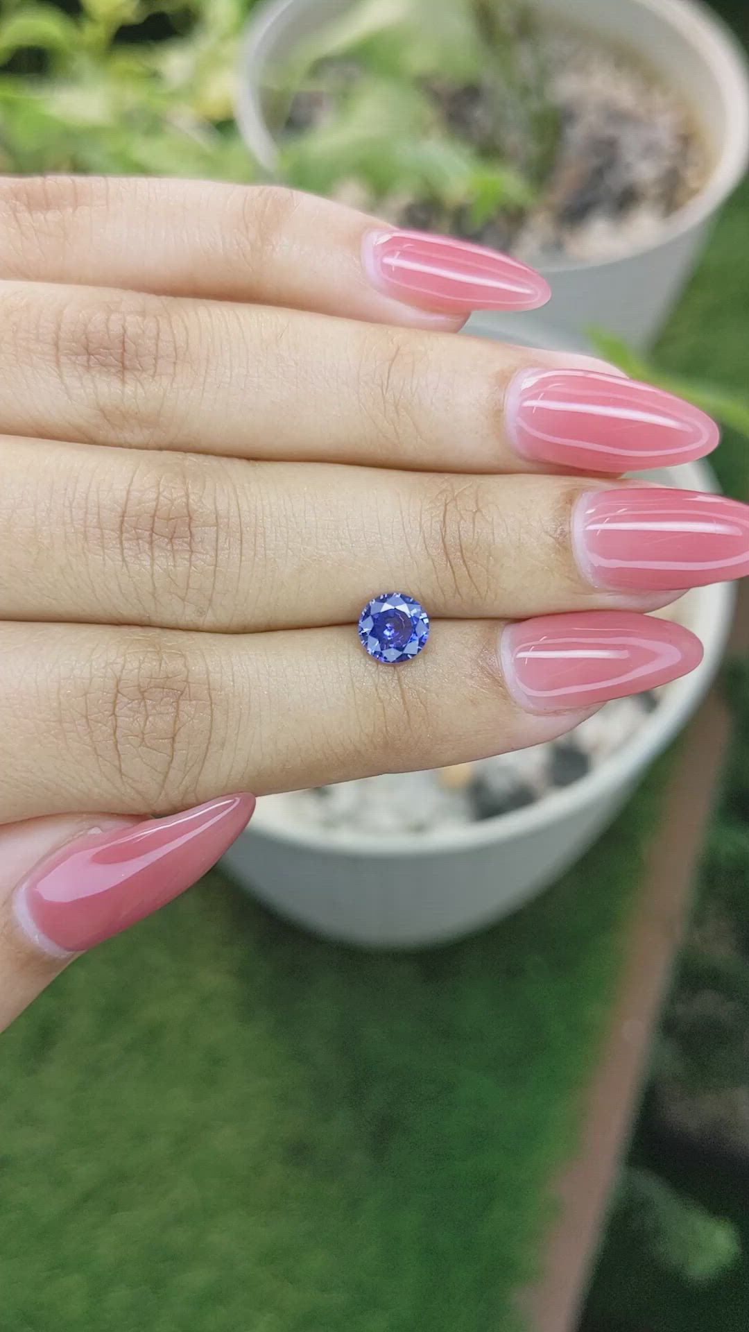 0.95 Ct. Blue Sapphire from Ceylon (Sri Lanka) Size Video