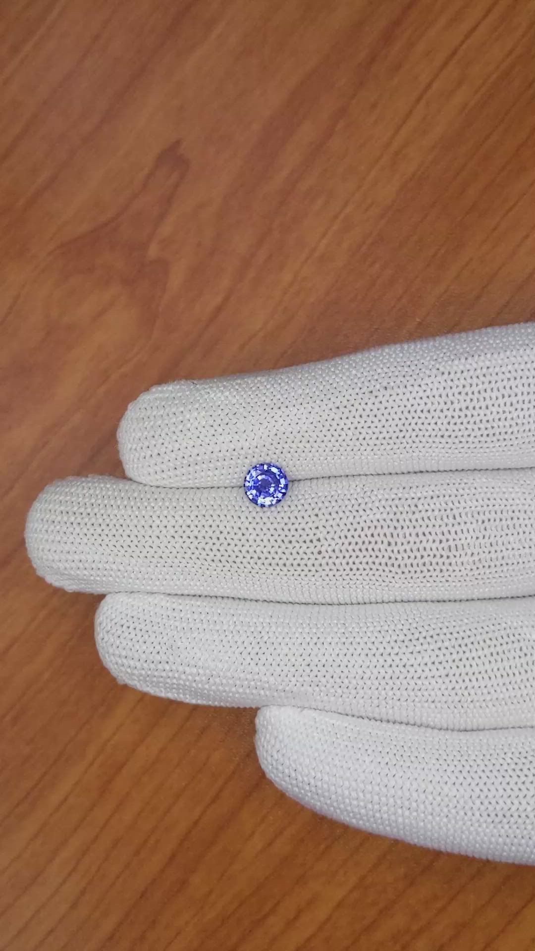 0.95 Ct. Blue Sapphire from Ceylon (Sri Lanka) Size Video