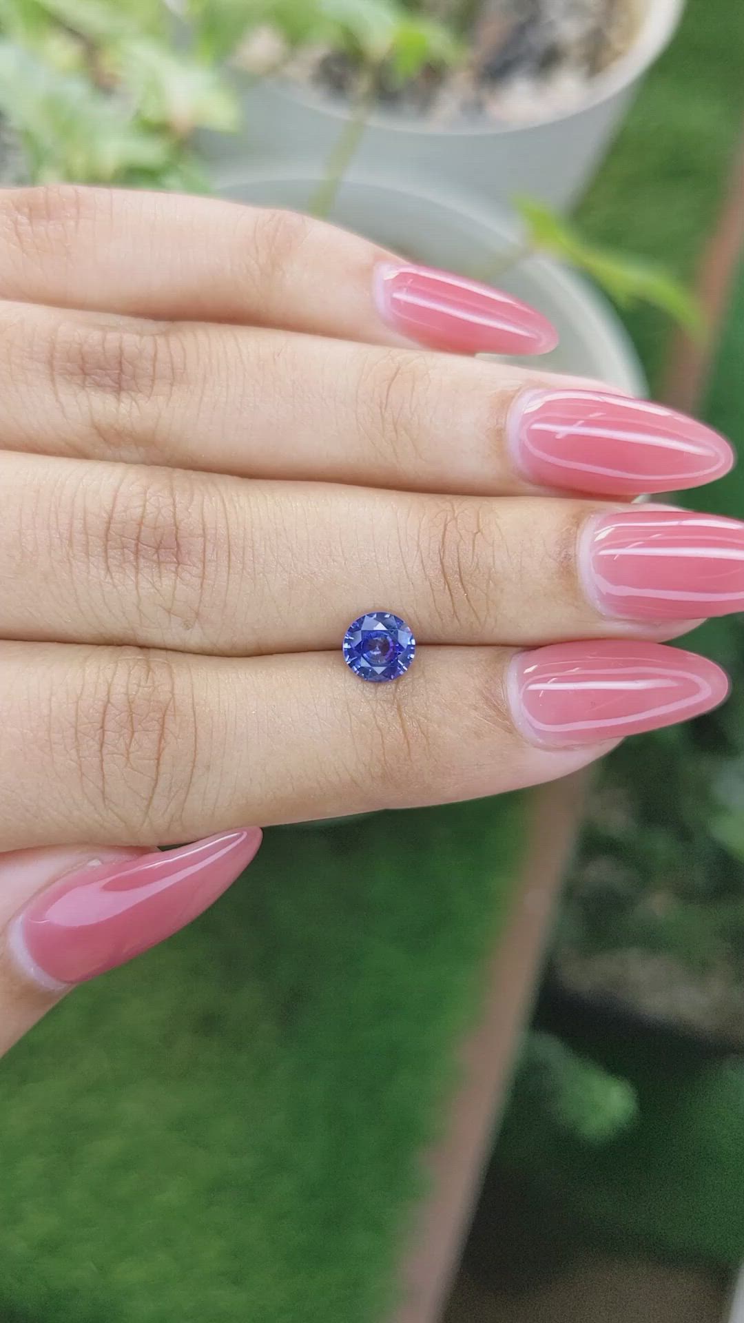 0.94 Ct. Blue Sapphire from Ceylon (Sri Lanka) Size Video