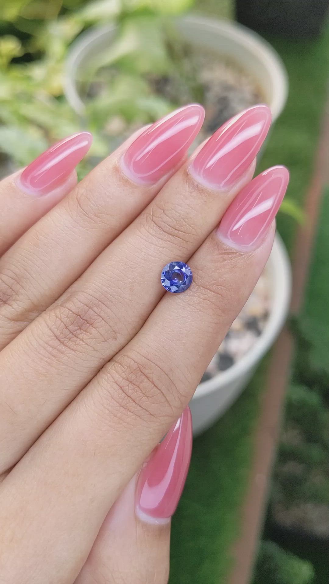 0.94 Ct. Blue Sapphire from Ceylon (Sri Lanka) Size Video