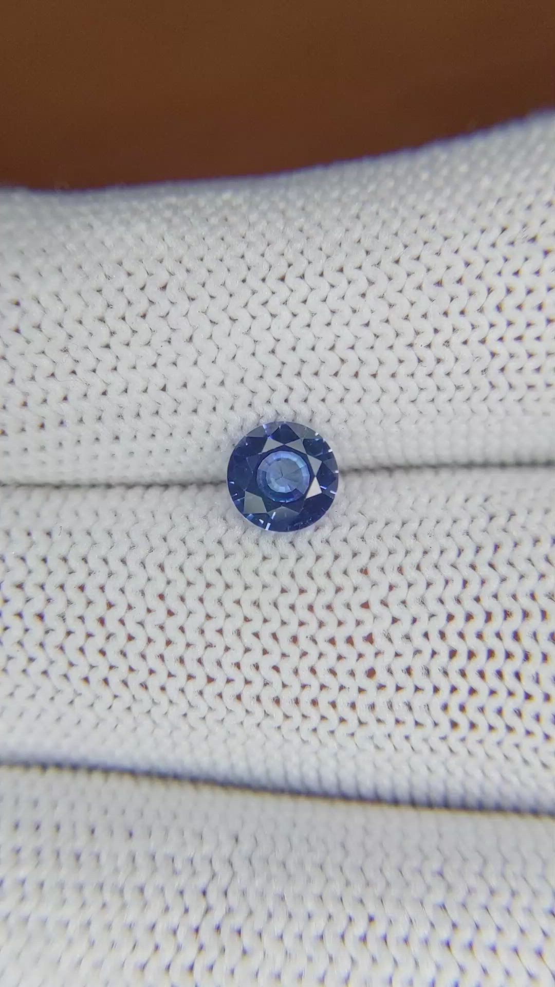 0.94 Ct. Blue Sapphire from Ceylon (Sri Lanka) Size Video
