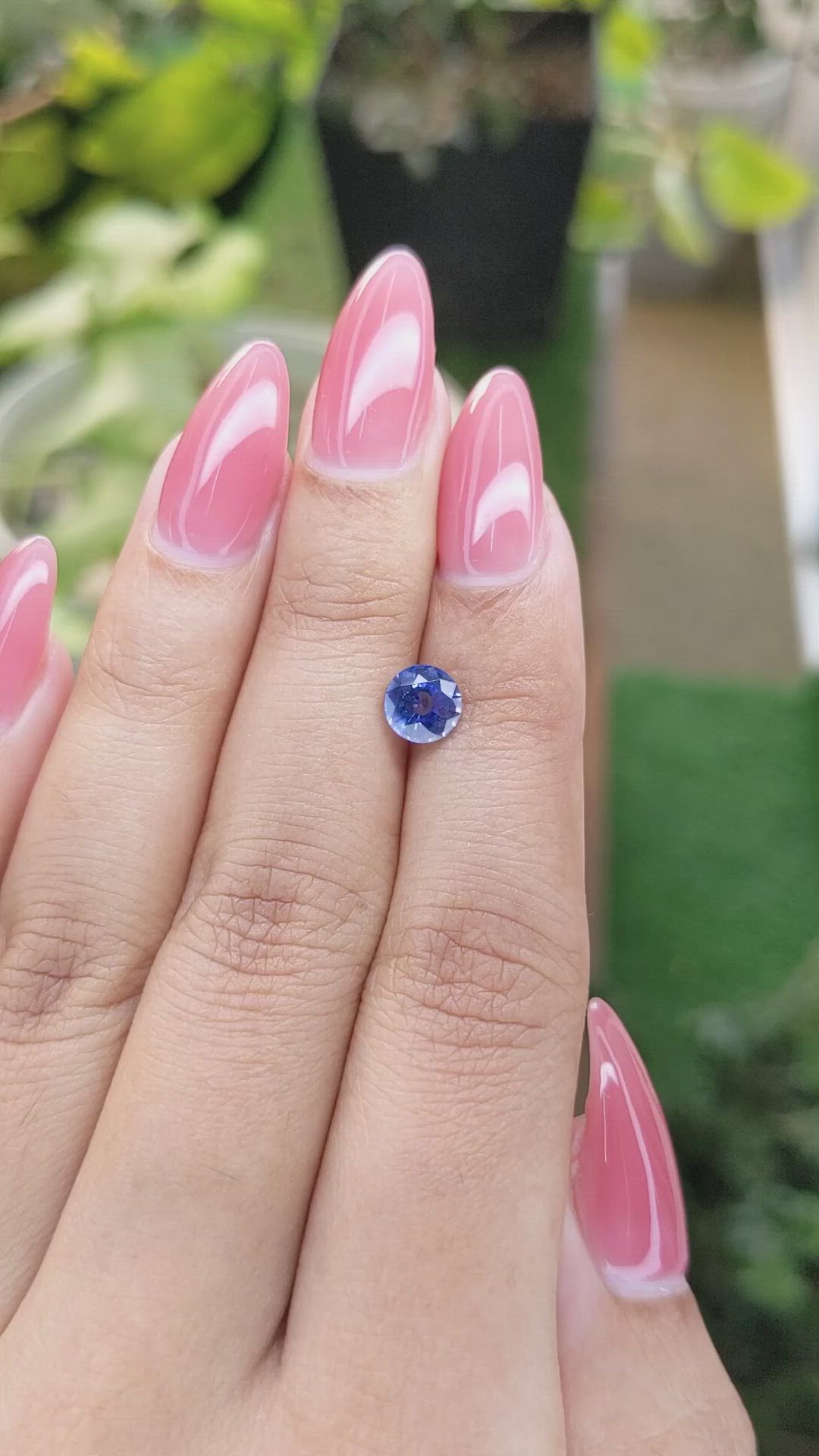 1.14 Ct. Blue Sapphire from Ceylon (Sri Lanka) Size Video