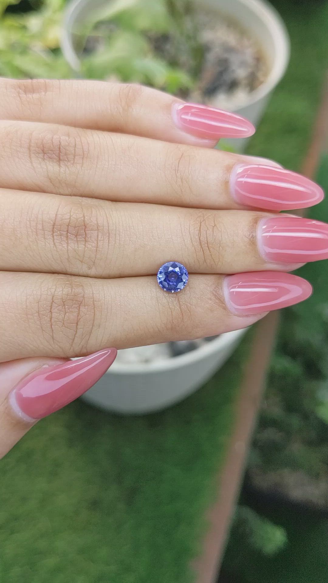 1.14 Ct. Blue Sapphire from Ceylon (Sri Lanka) Size Video