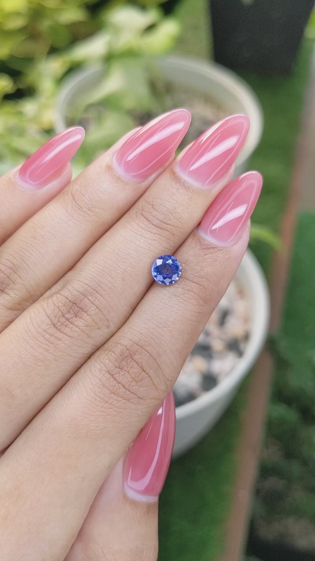 1.14 Ct. Blue Sapphire from Ceylon (Sri Lanka) Size Video