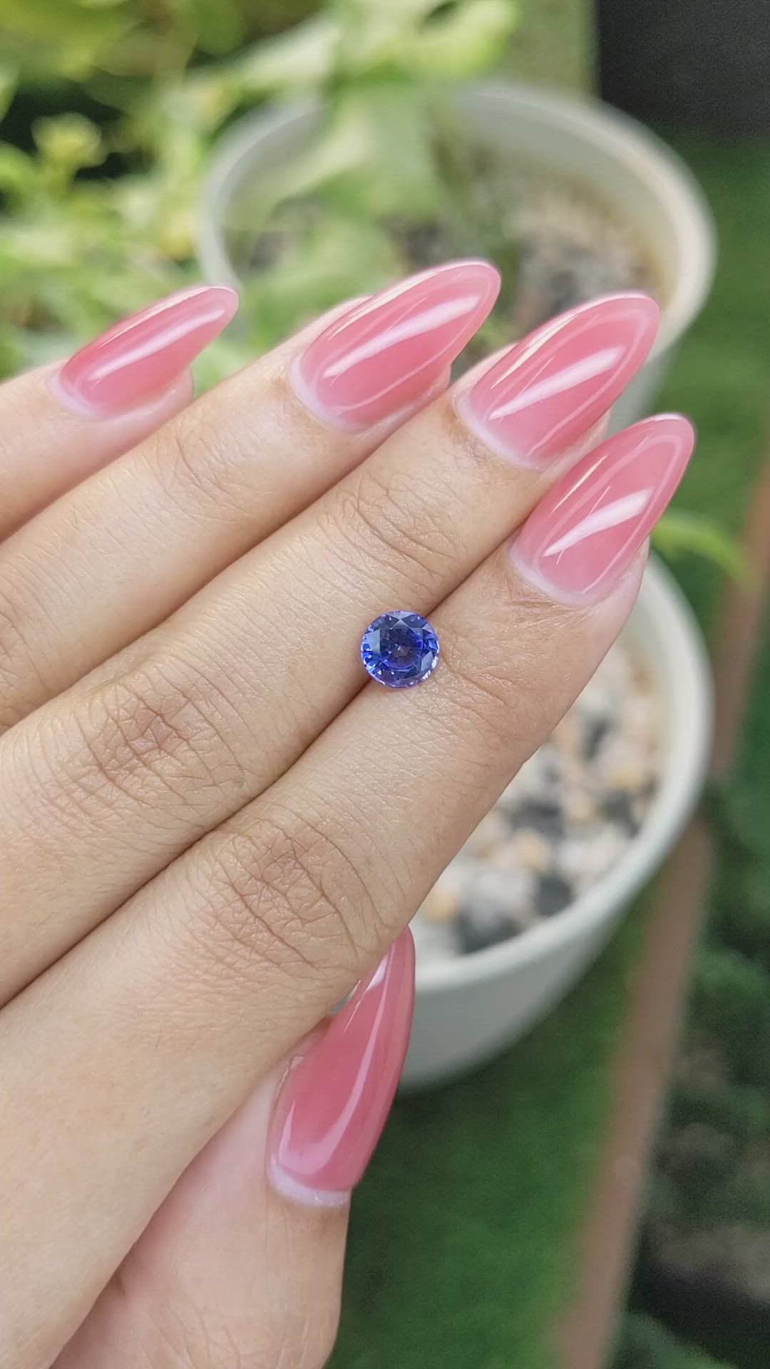 1.15 Ct. Blue Sapphire from Ceylon (Sri Lanka) Size Video