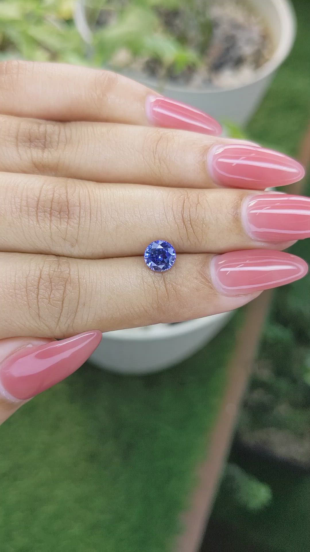 1.15 Ct. Blue Sapphire from Ceylon (Sri Lanka) Size Video