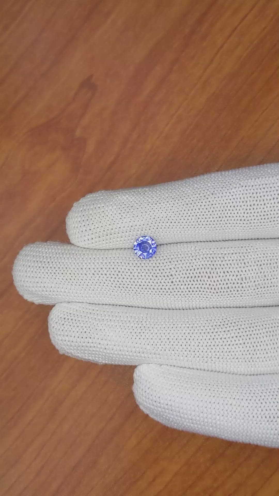 0.84 Ct. Blue Sapphire from Ceylon (Sri Lanka) Size Video